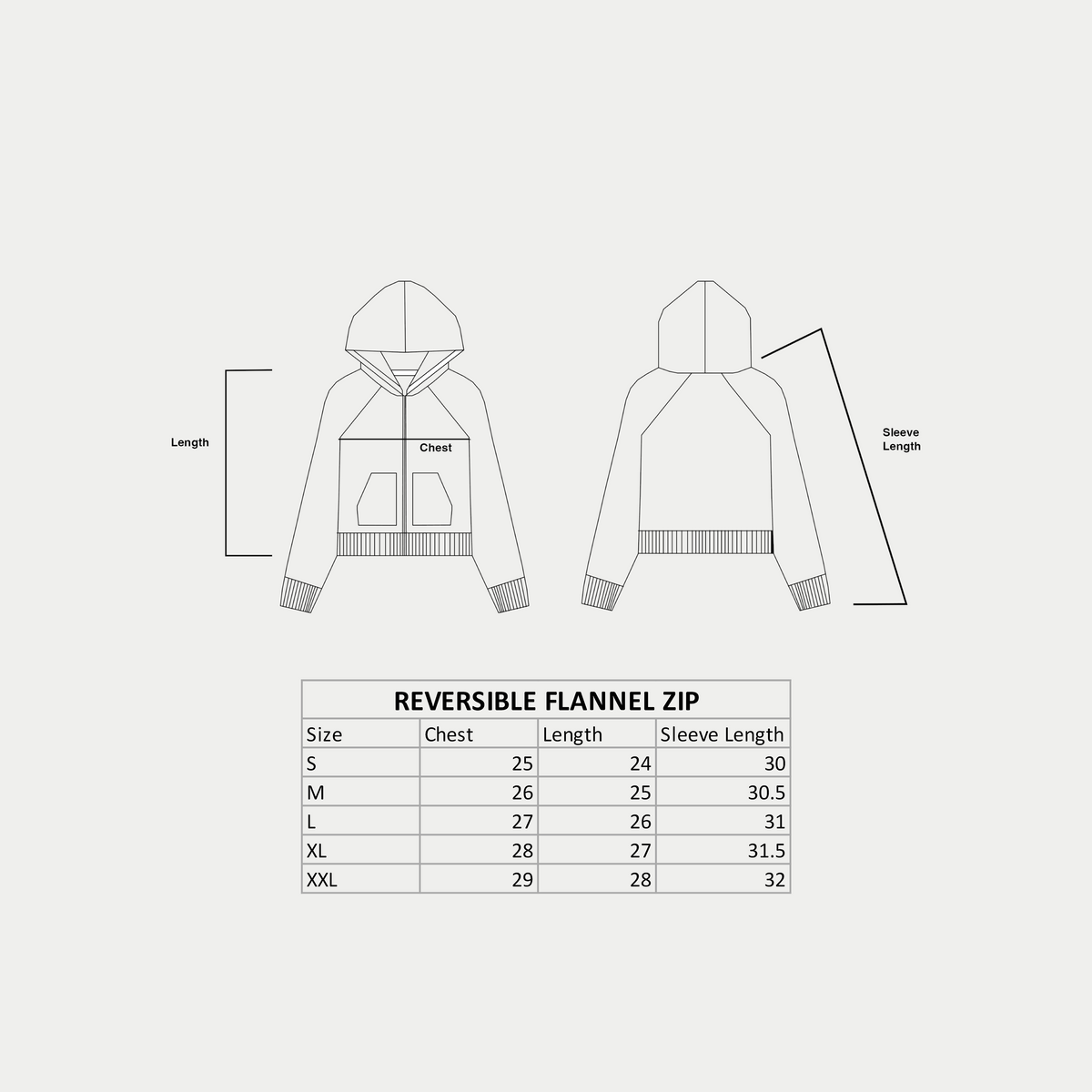 REVERSIBLE FLANNEL ZIP