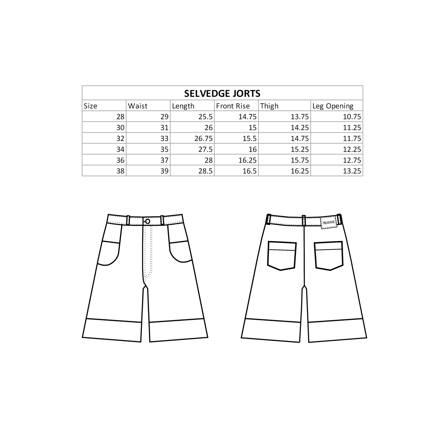 SAIGON SELVEDGE JORTS