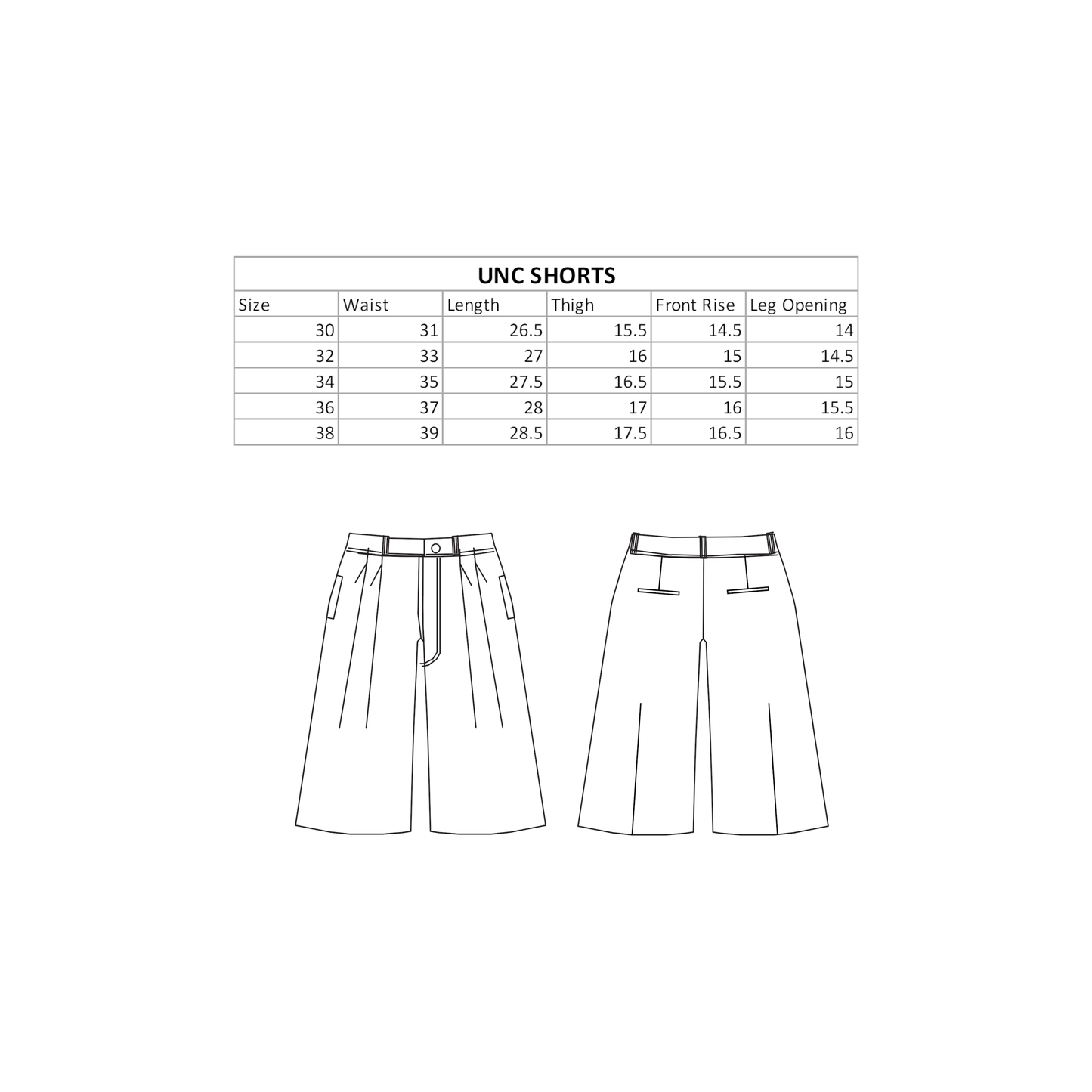 UNC SHORTS