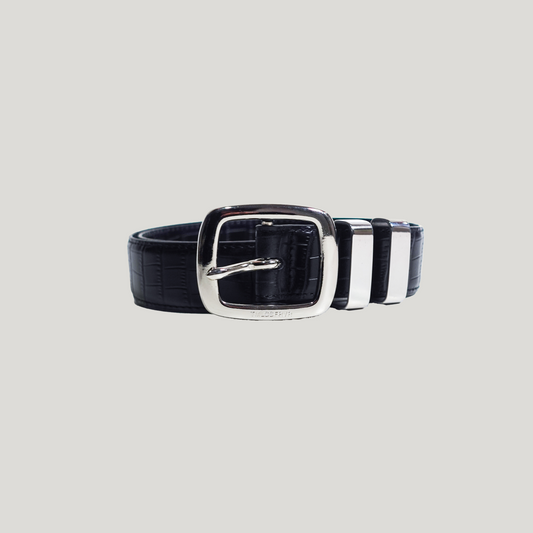 BLACK CROC BELT