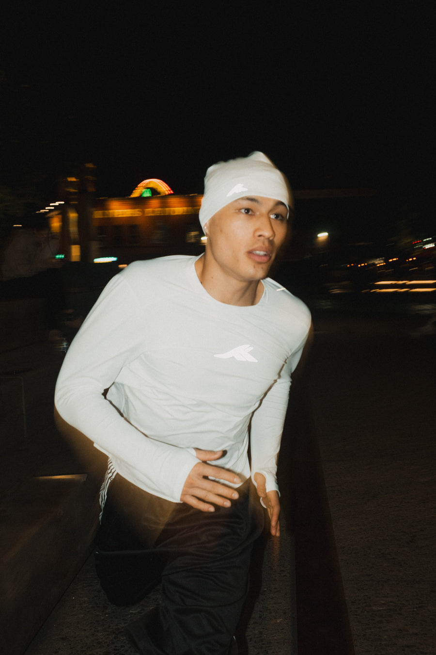 TMLSS FIT LONG SLEEVE WHITE