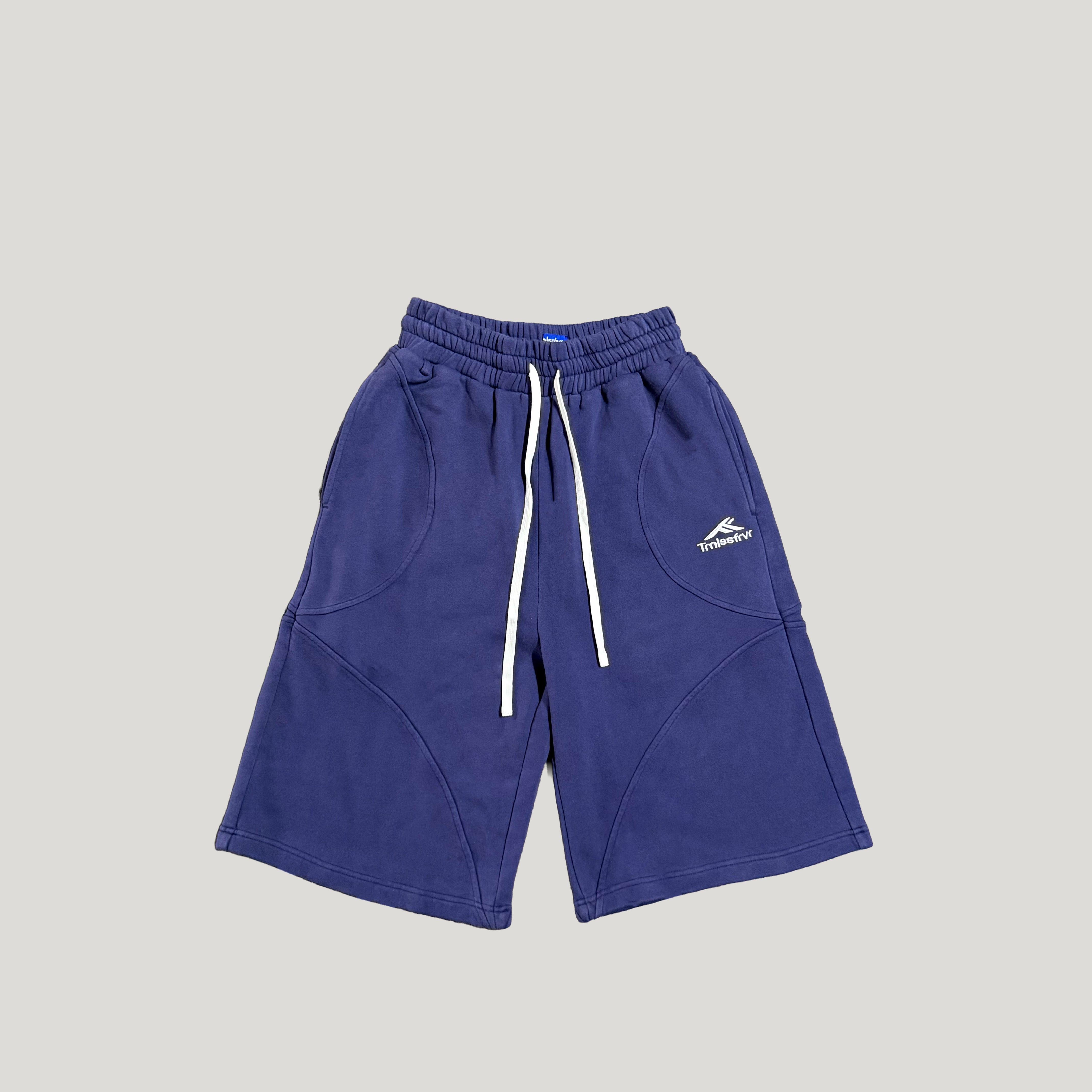 NAVY SWIRLY SHORTS