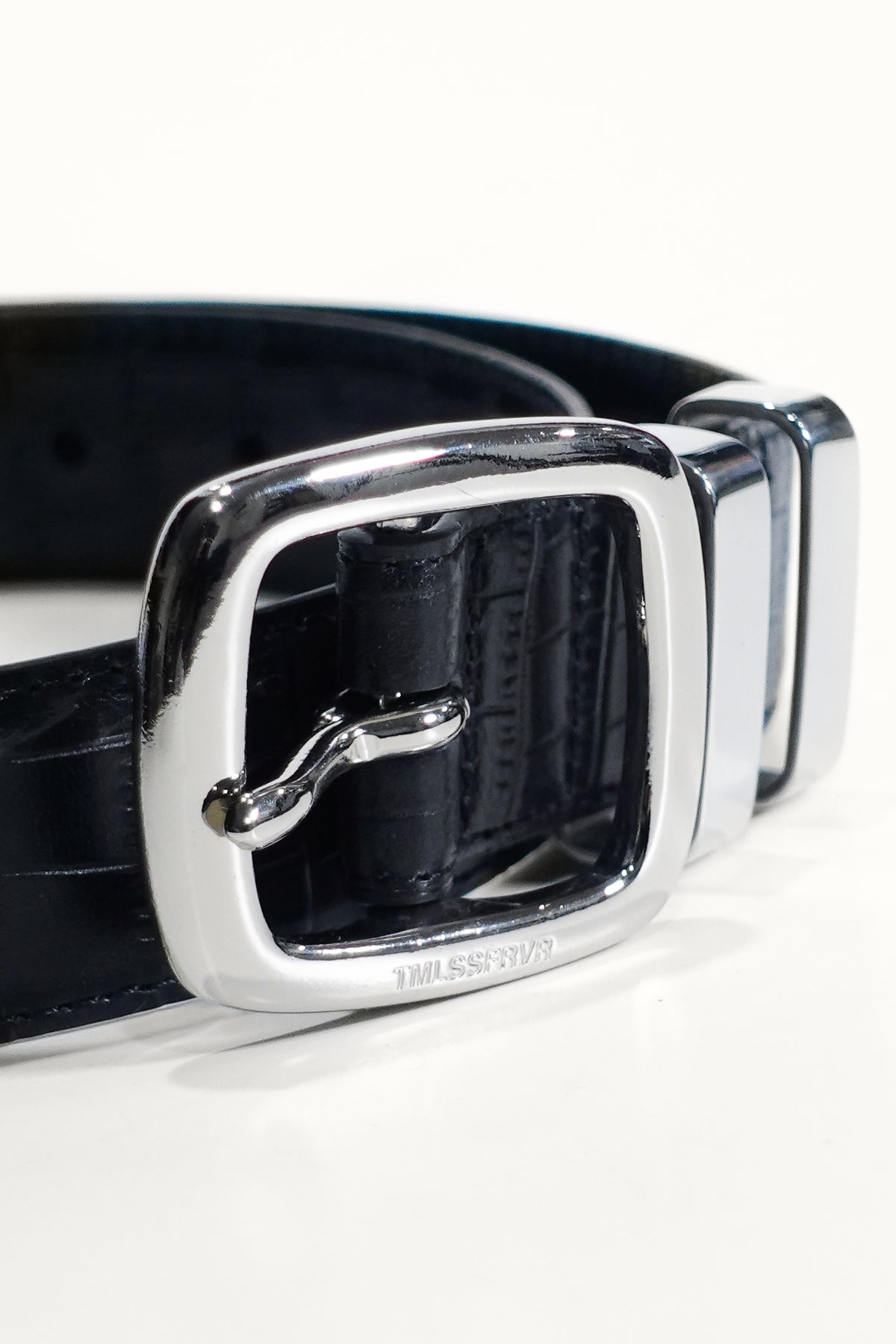 BLACK CROC BELT