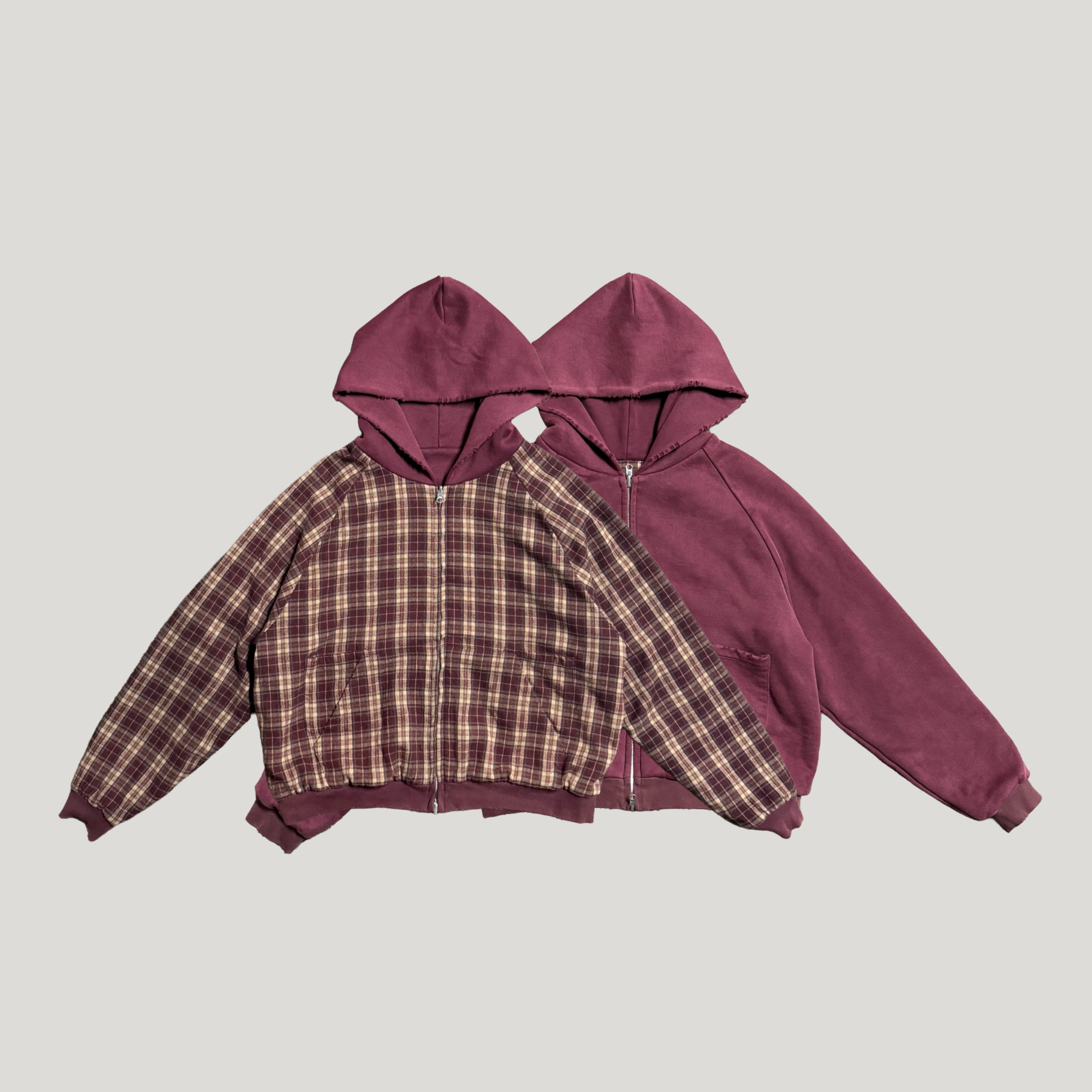 REVERSIBLE FLANNEL ZIP