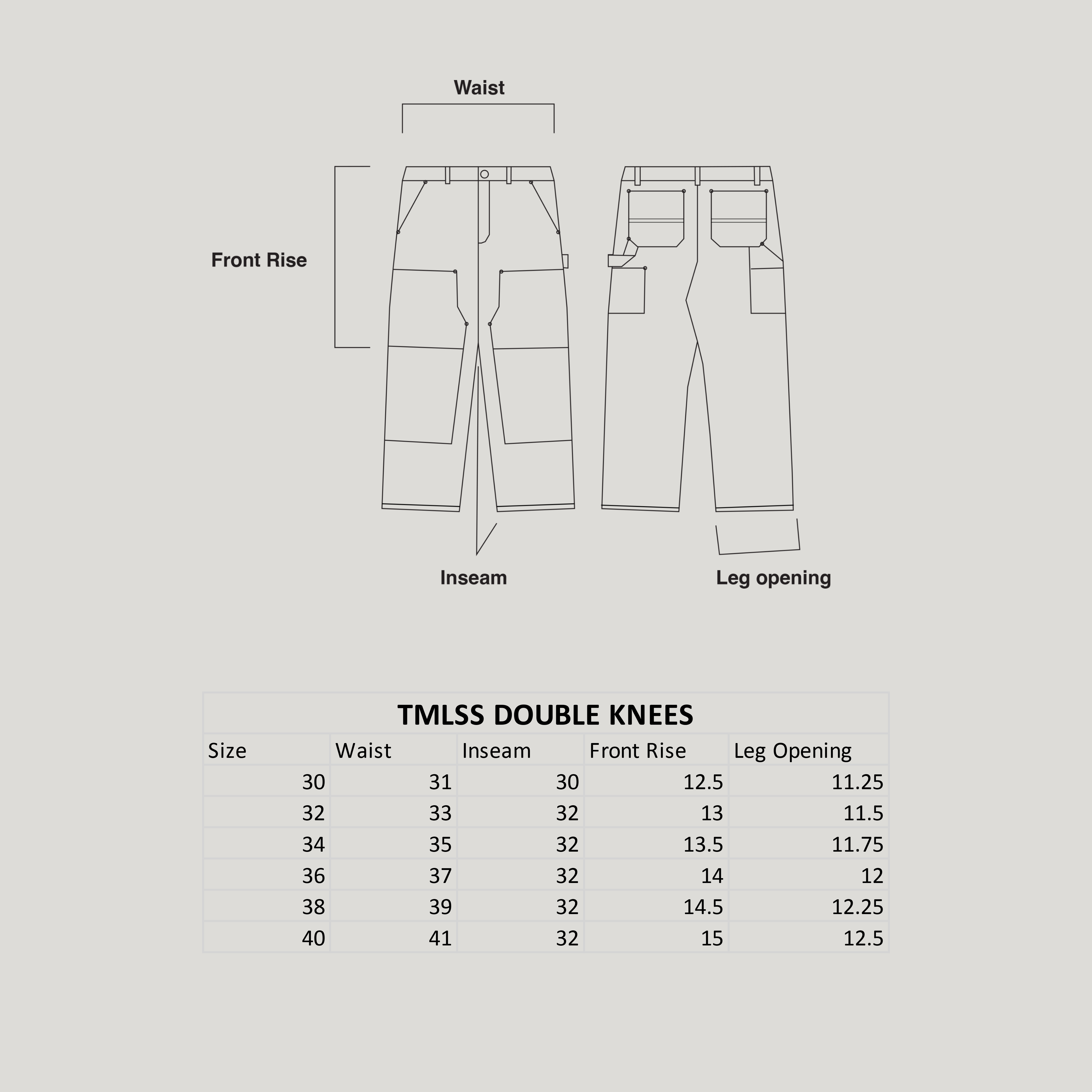 TMLSS DOUBLE KNEES