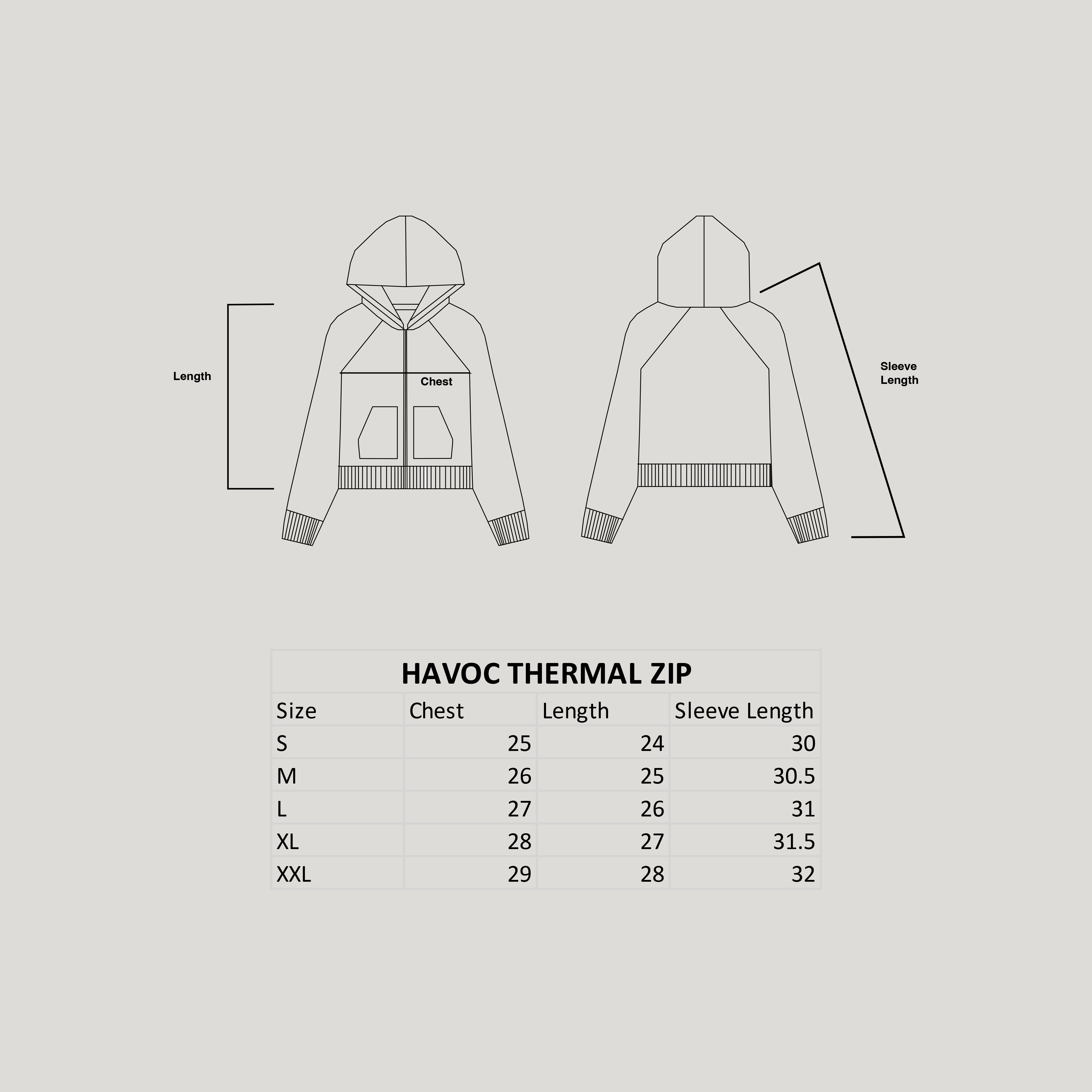HAVOC THERMAL ZIP (REVERSIBLE)