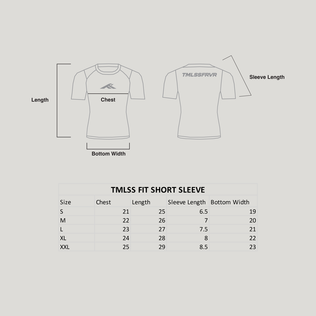 TMLSS FIT SHORT SLEEVE WHITE