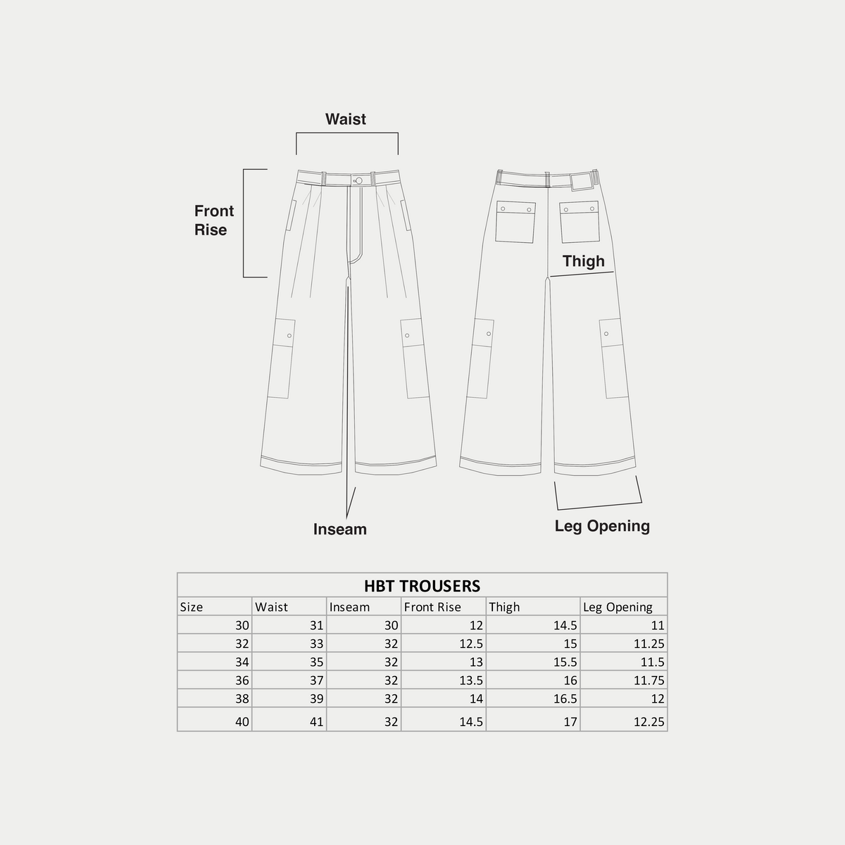 HBT TROUSERS