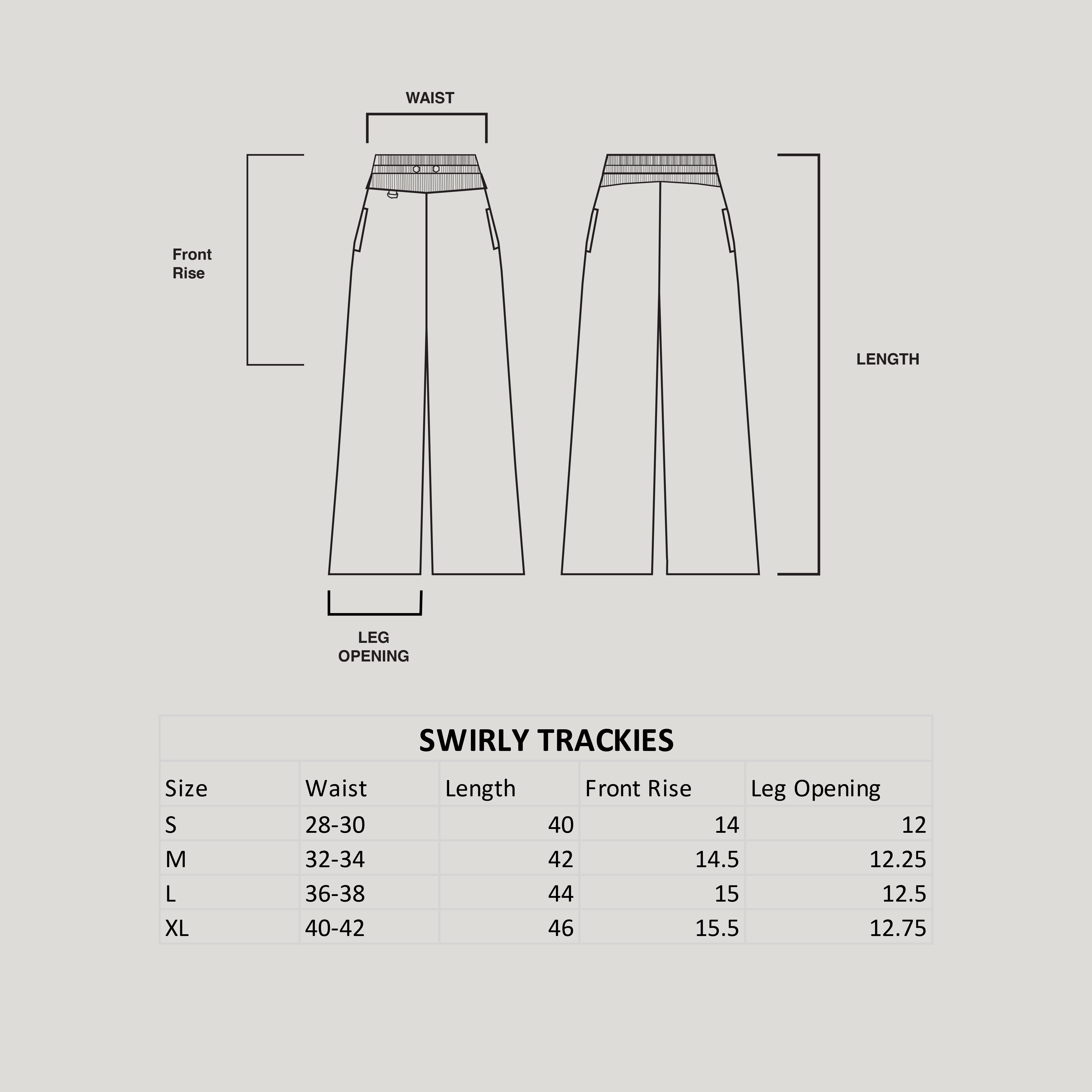 SWIRLY TRACKIES